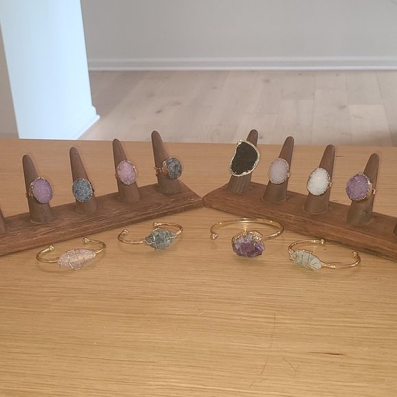 Crystal Rings and Bracelets - Picture 1 of 3